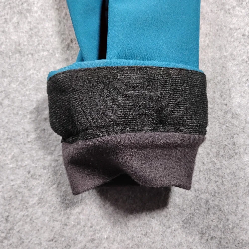 The North Face Wind Wall Softshell Jacket Women's S Teal Hooded High Pile Fleece